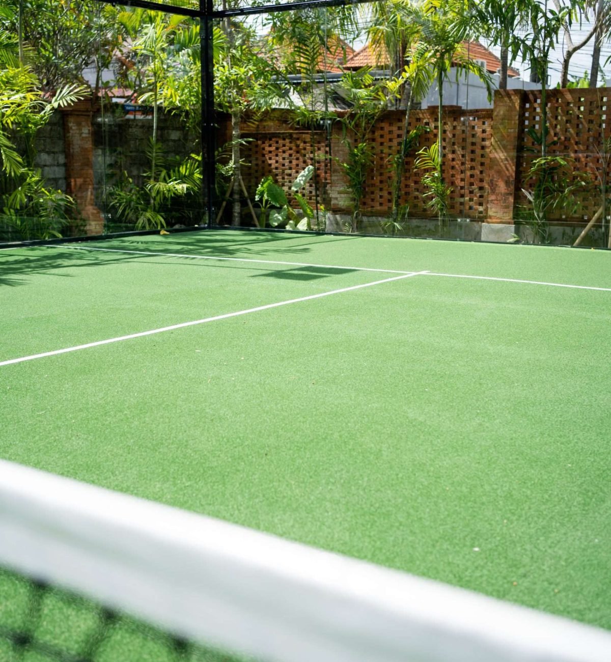 A game on the Sanur Padel courts