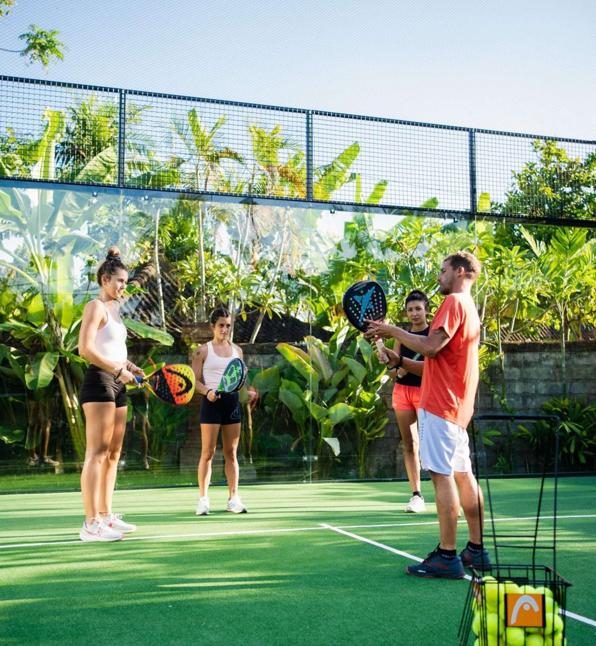 Enjoying padel at Sanur